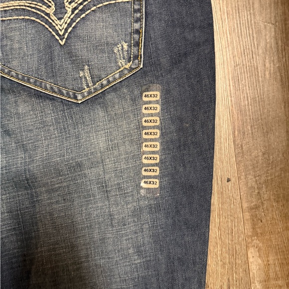 Ultra baggy buffalo jeans with distressing wash - Picture 6 of 7